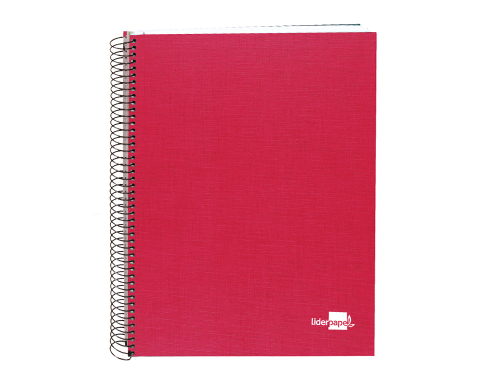 Caderno espiral liderpapel paper coat 160 folhas a5 quadriculado vermelho ( Imagem 4 de 10 ) - Preview