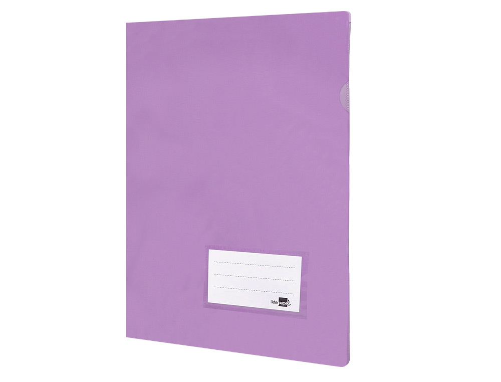 Bolsa dossier liderpapel din a4 polipropileno 180 microns lavanda opaco 20 folhas (10 unidades) ( Imagem 5 de 12 ) - Preview