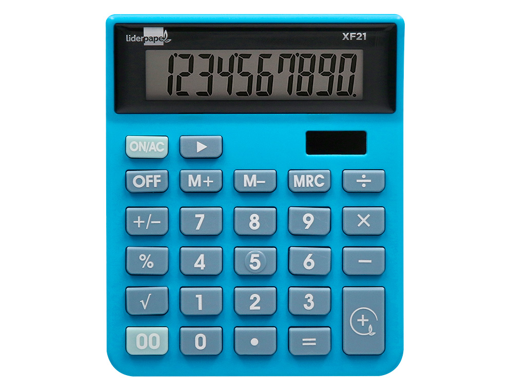 LIDERPAPEL - CALCULADOR SEC. 12 DGT AZUL - XF21 ( Imagem 5 de 14 ) - Preview