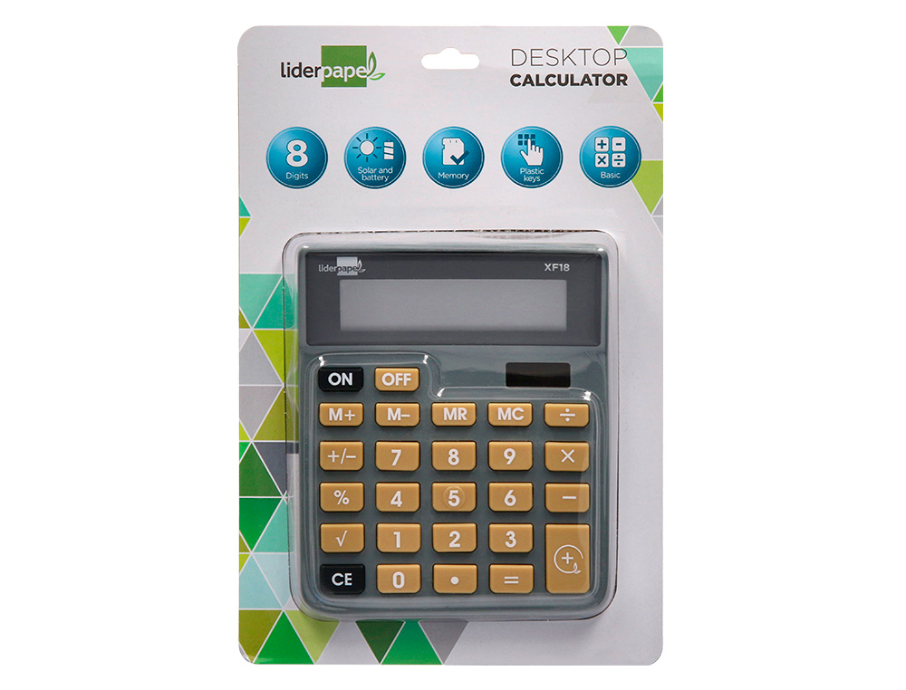 LIDERPAPEL - CALC. SEC. 8 DGT XF18 - 163483 ( Imagem 3 de 13 ) - Preview