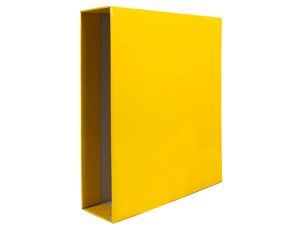 Caixa para pasta de arquivo liderpapel documenta lombada larga din a4 amarelo ( Imagem 2 de 4 ) - Preview
