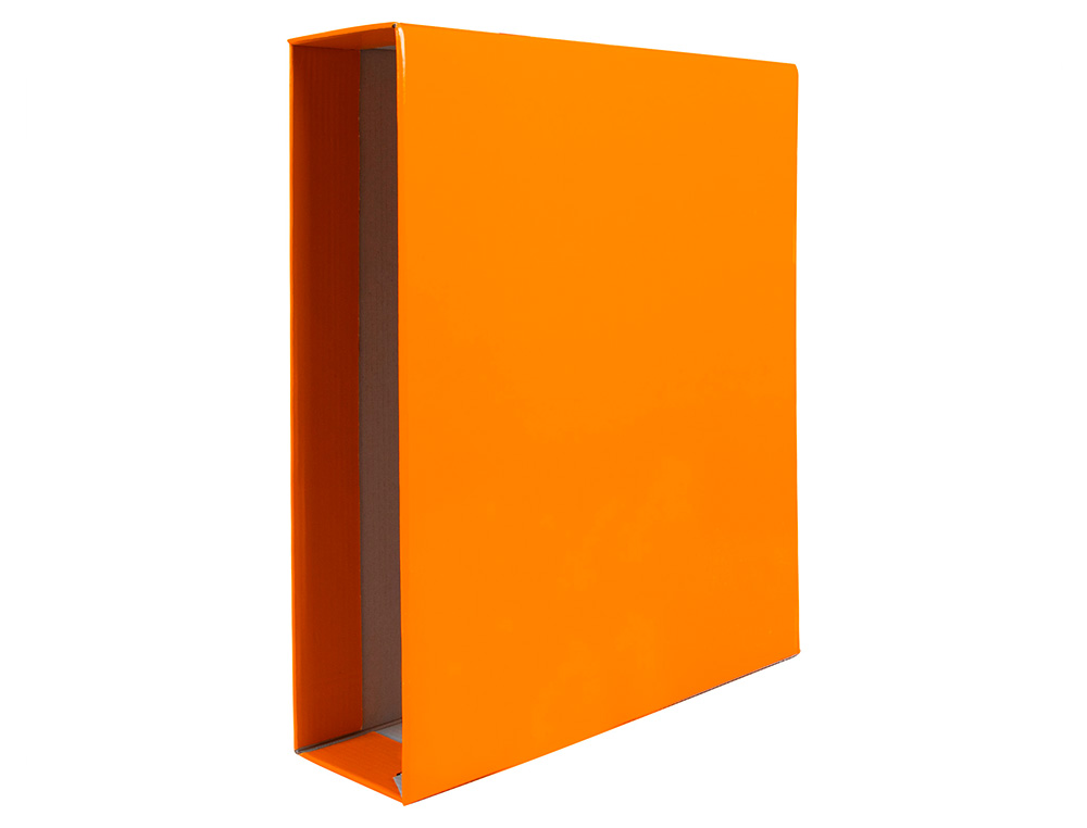 Caixa para pasta de arquivo liderpapel cartao folio documenta lombada 82mm cor laranja ( Imagem 2 de 4 ) - Preview