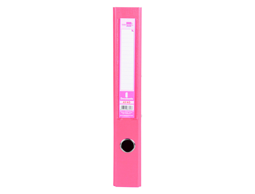 Pasta de arquivo de alavanca liderpapel documenta pvc folio lombada 52 mm rosa ( Imagem 5 de 19 ) - Preview