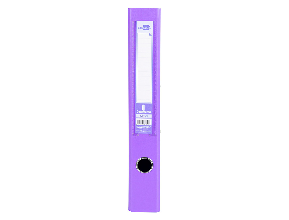 Pasta de arquivo de alavanca liderpapel documenta pvc folio lombada 52 mm lilas ( Imagem 3 de 19 ) - Preview