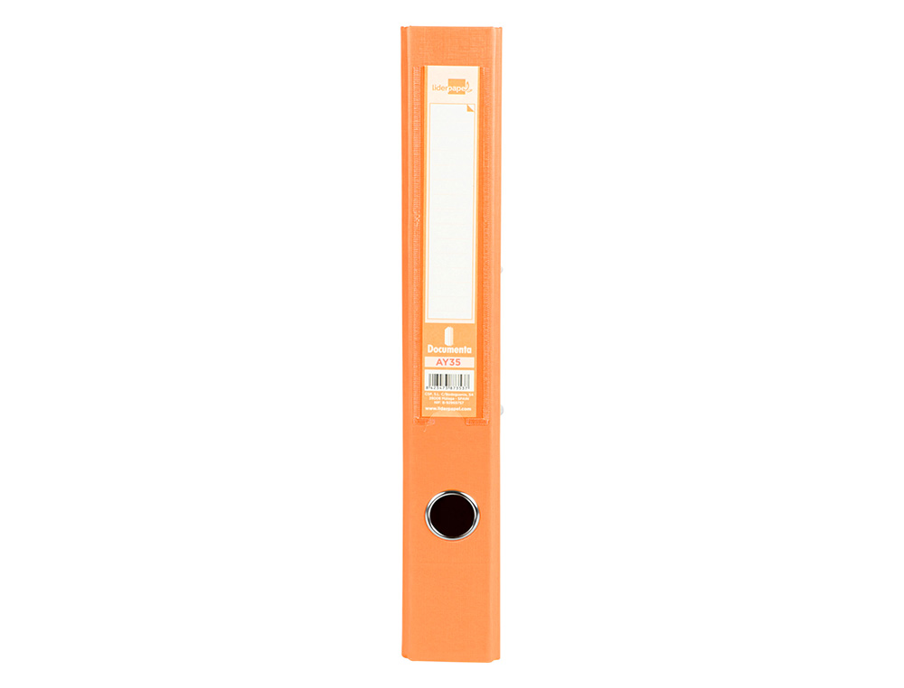 Pasta de arquivo de alavanca liderpapel documenta pvc folio lombada 52 mm laranja ( Imagem 3 de 19 ) - Preview