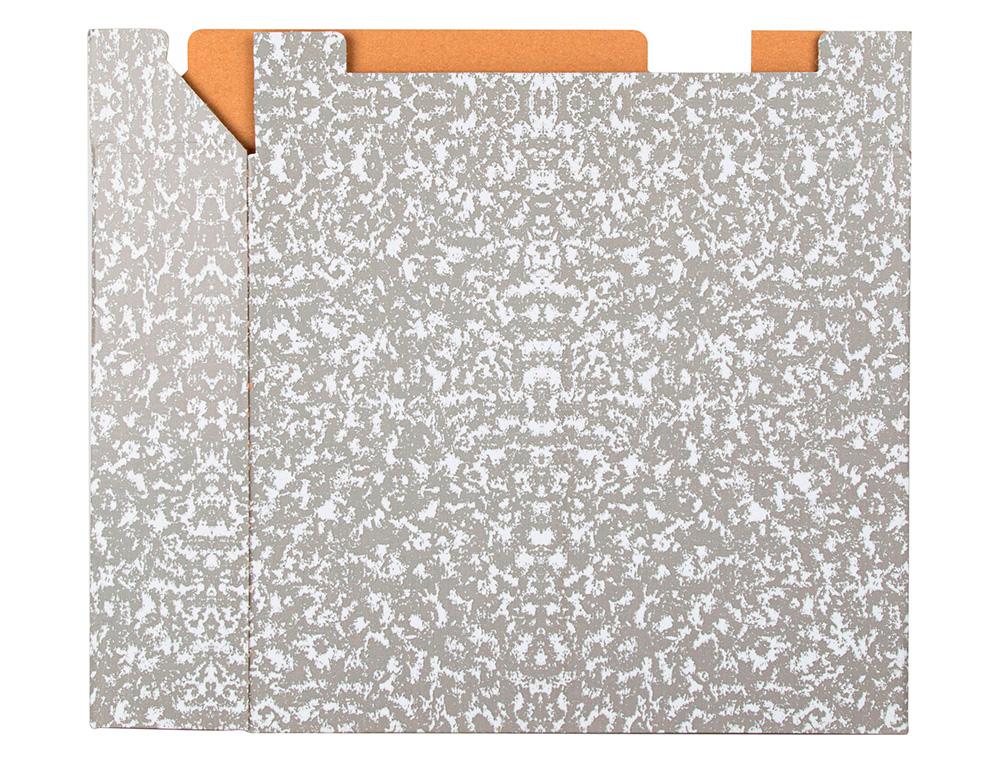 Caixa para pasta de arquivo liderpapel classic red din a4 marmoreada cinza ( Imagem 2 de 8 ) - Preview