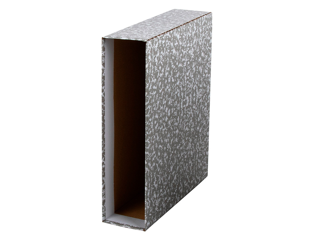 Caixa para pasta de arquivo liderpapel classic red din a4 marmoreada cinza ( Imagem 3 de 8 ) - Preview