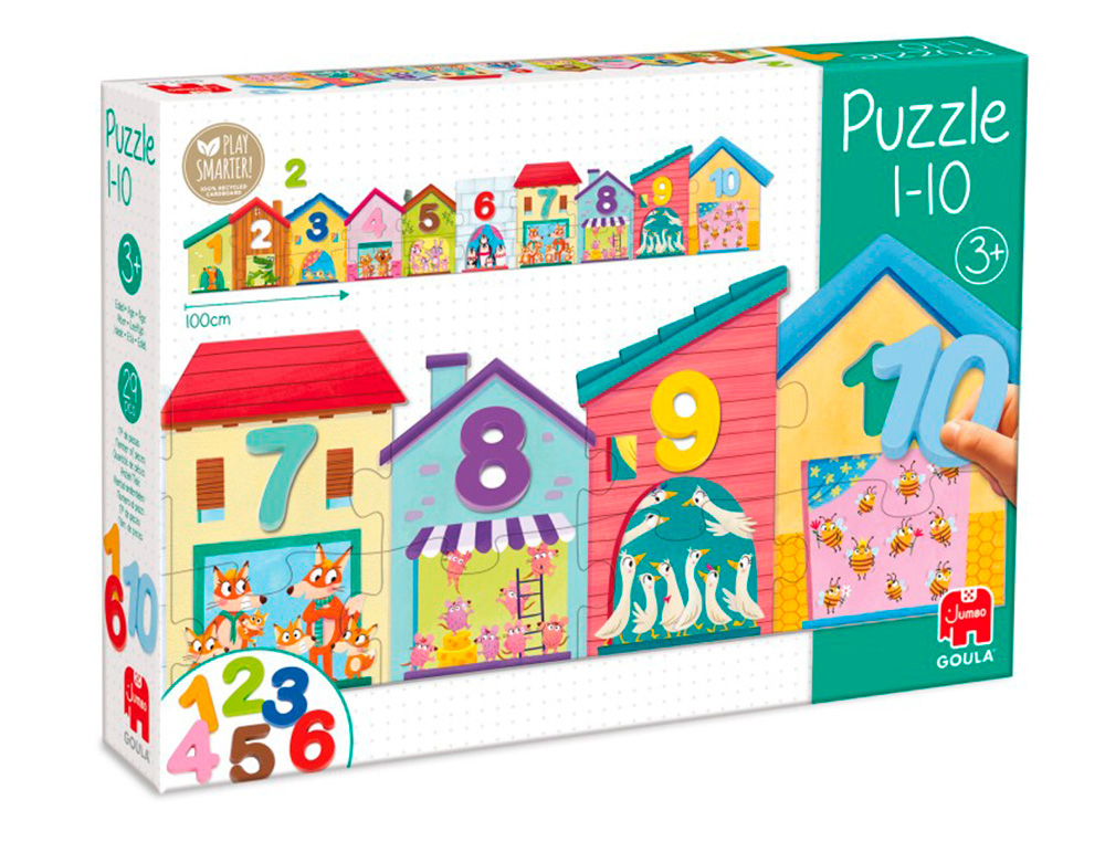 Puzzle Goula 1-10 duo 20 peças ( Imagem 2 de 4 ) - Preview
