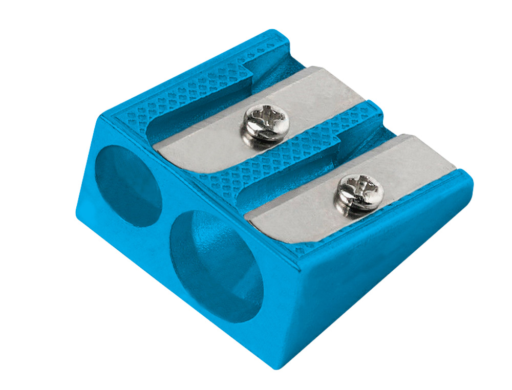 Apara lapis liderpapel metalico 2 usos cor azul (20 unidades) ( Imagem 4 de 6 ) - Preview
