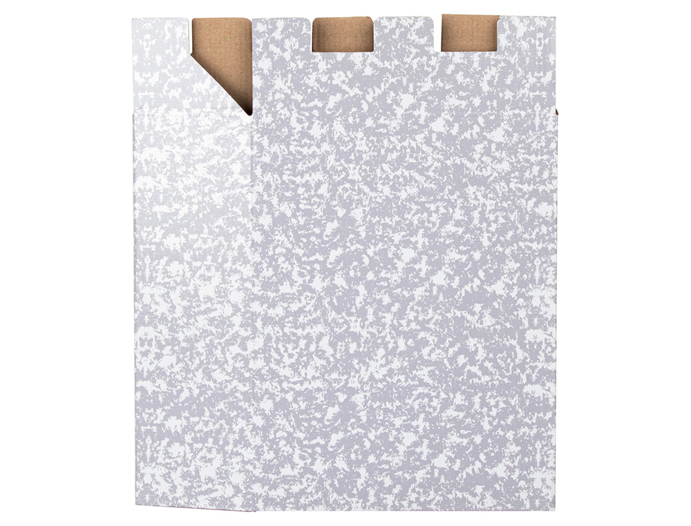 Caixa para pasta de arquivo liderpapel classic red quarto ao baixo marmoreada cinza ( Imagem 2 de 6 ) - Preview