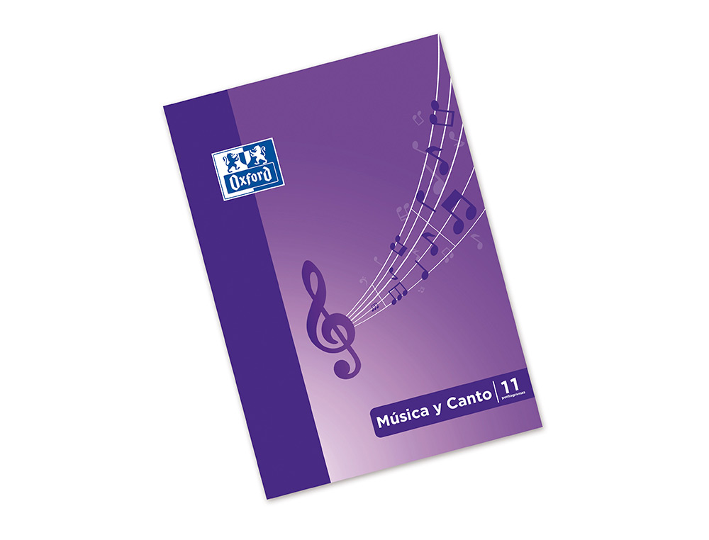 Caderno de Música e Canto Oxford Pentagrama inter linhado 2 mm + quadriculado 24 Folhas 90g ( Imagem 2 de 8 ) - Preview