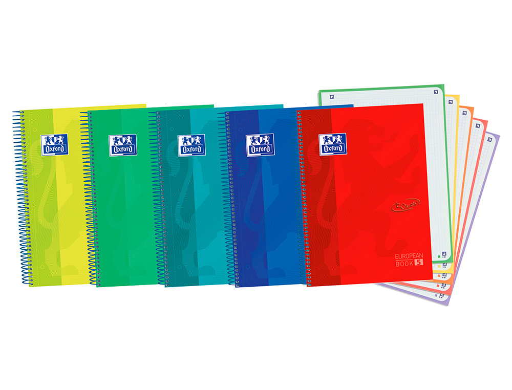 Caderno Espiral Oxford Quadriculado A4 Cores Sortidas - Capa Extradura Touch ( Imagem 2 de 4 ) - Preview