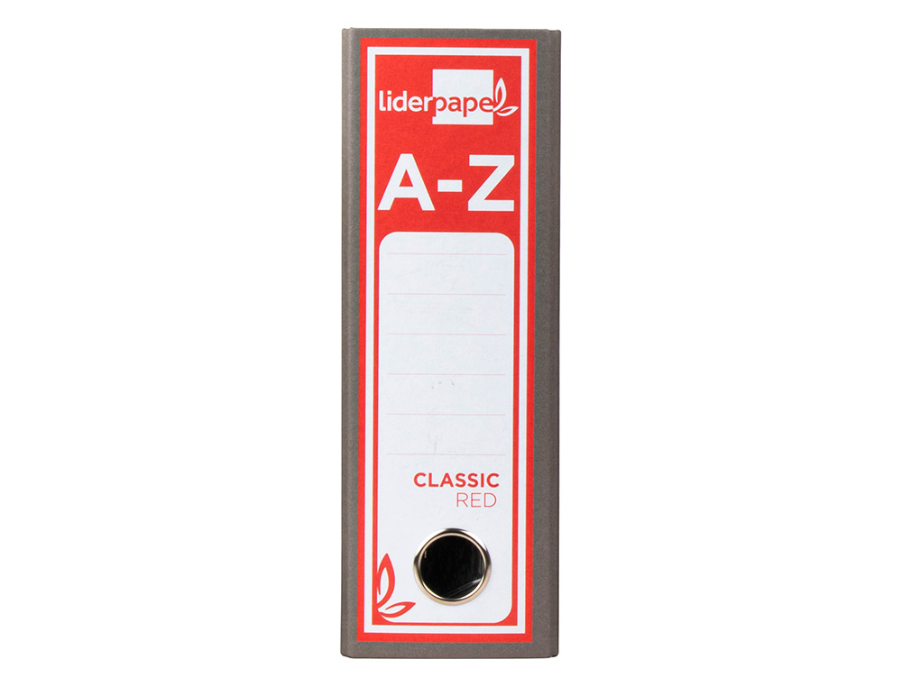 Pasta de arquivo liderpapel classic red cartao forrado quarto natural gaspeada cinza ( Imagem 3 de 13 ) - Preview