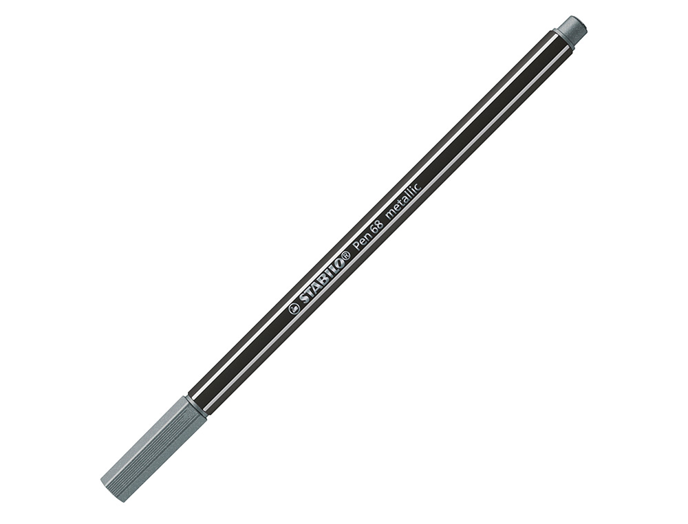Marcador stabilo aguarelavel pen 68 metalico prata 1 mm ( Imagem 3 de 8 ) - Preview