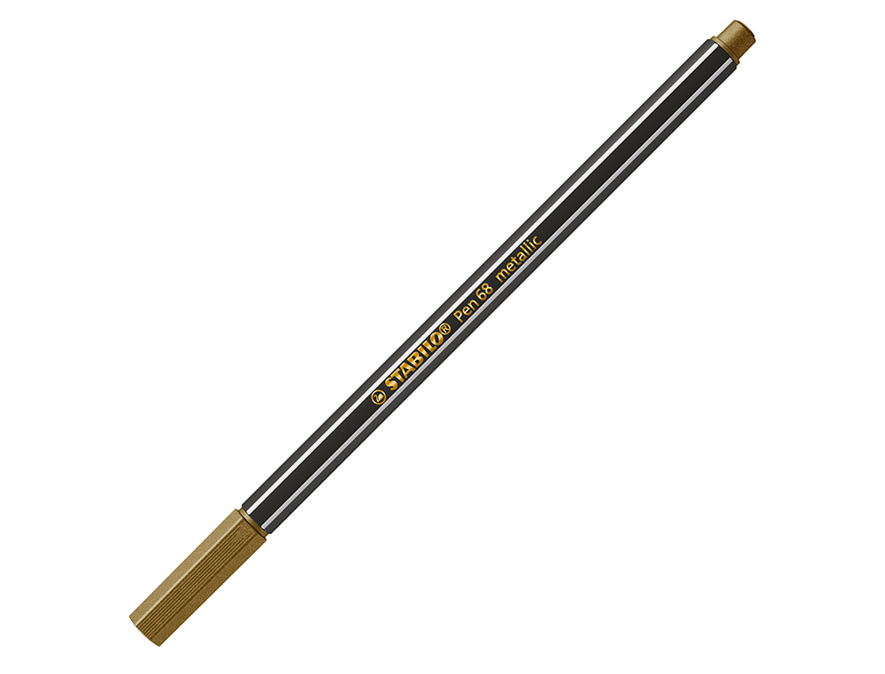 Marcador stabilo aguarelavel pen 68 metalico ouro 1 mm ( Imagem 3 de 8 ) - Preview
