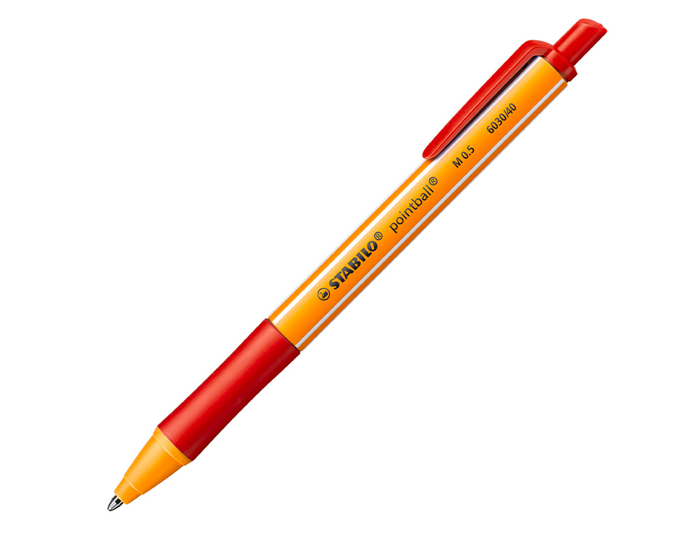 Esferográfica Stabilo Pointball 0,5 mm Cor Vermelho ( Imagem 2 de 9 ) - Preview