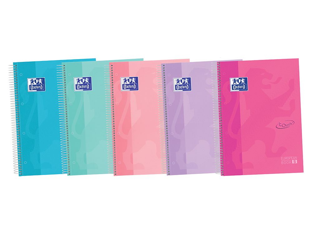 Caderno Espiral Oxford A4 Pautado Cores Sortidas - Capa Extradura Touch ( Imagem 2 de 9 ) - Preview