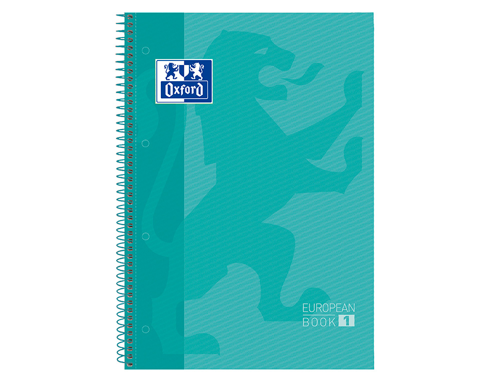 Caderno espiral oxford capa extradura microperfurado din a4 80 f quadricula 5 mm cor menta gelo ( Imagem 2 de 11 ) - Preview