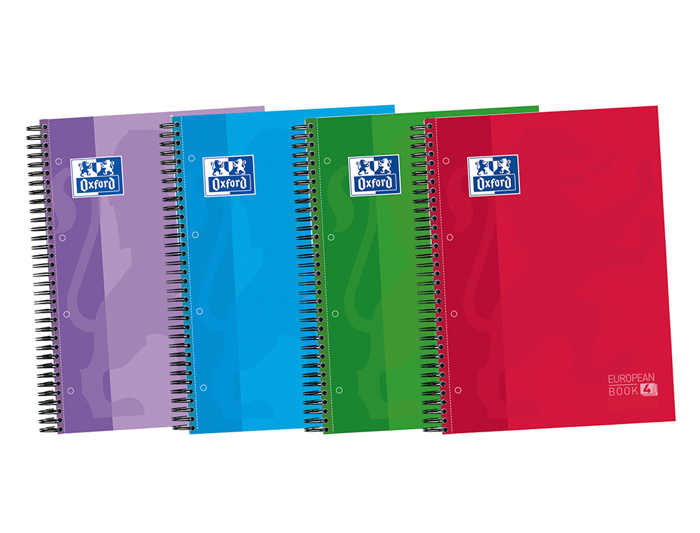 Caderno espiral oxford capa extradura optik paper microperfurado din a4 120 folhas + 50% com 3 separadores quadricula 5 ( Imagem 2 de 9 ) - Preview