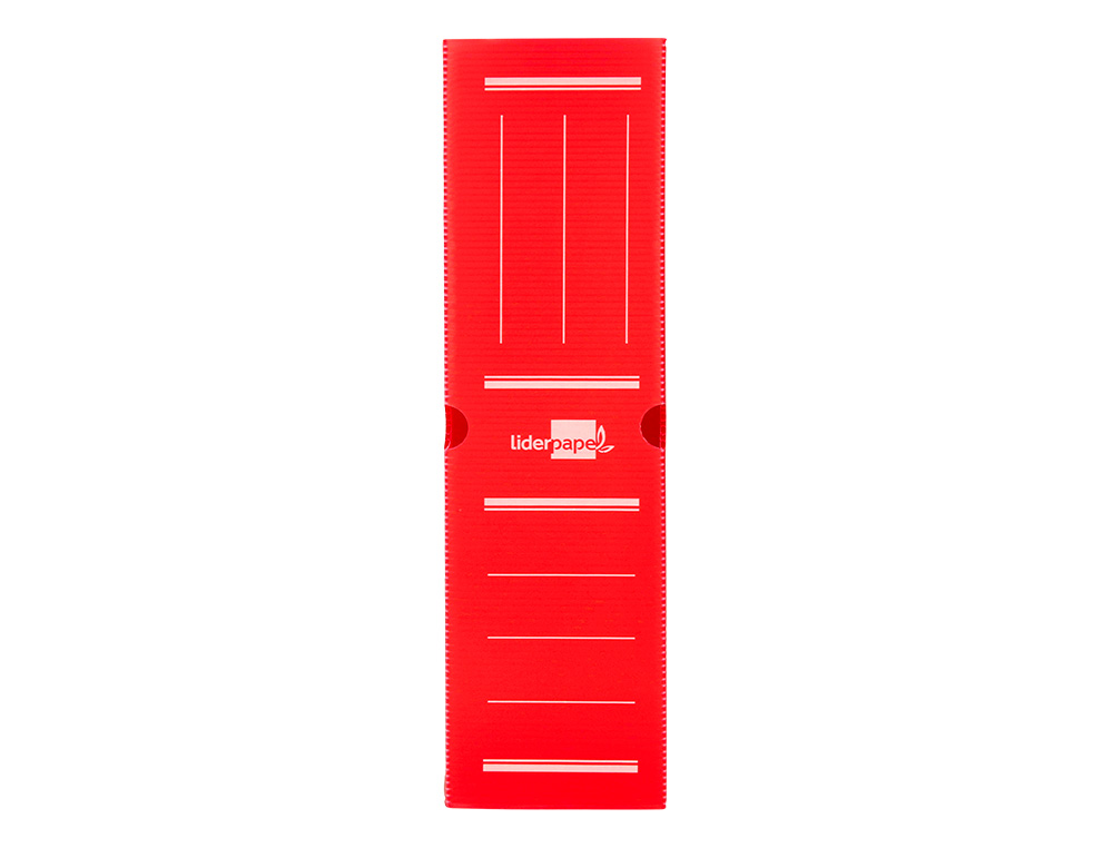 Caixa para arquivo definitivo liderpapel em polipropileno vermelho formato 360x260x100 mm ( Imagem 3 de 12 ) - Preview