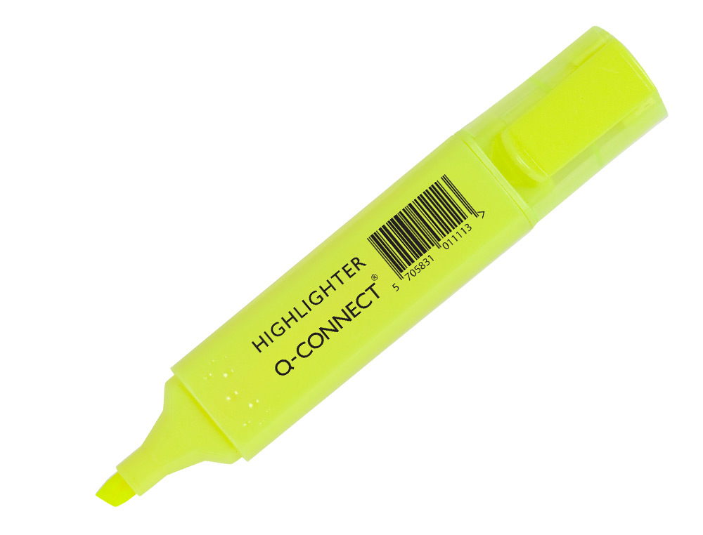 Marcador fluorescente q-connect de ponta biselada - bolsa de 4 marcadores ( Imagem 3 de 6 ) - Preview