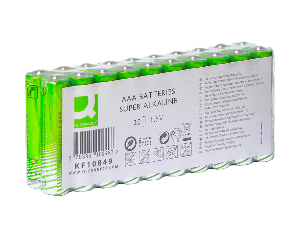 Pilha q-connect alcalina aaa pack com 20 unidades ( Imagem 2 de 7 ) - Preview