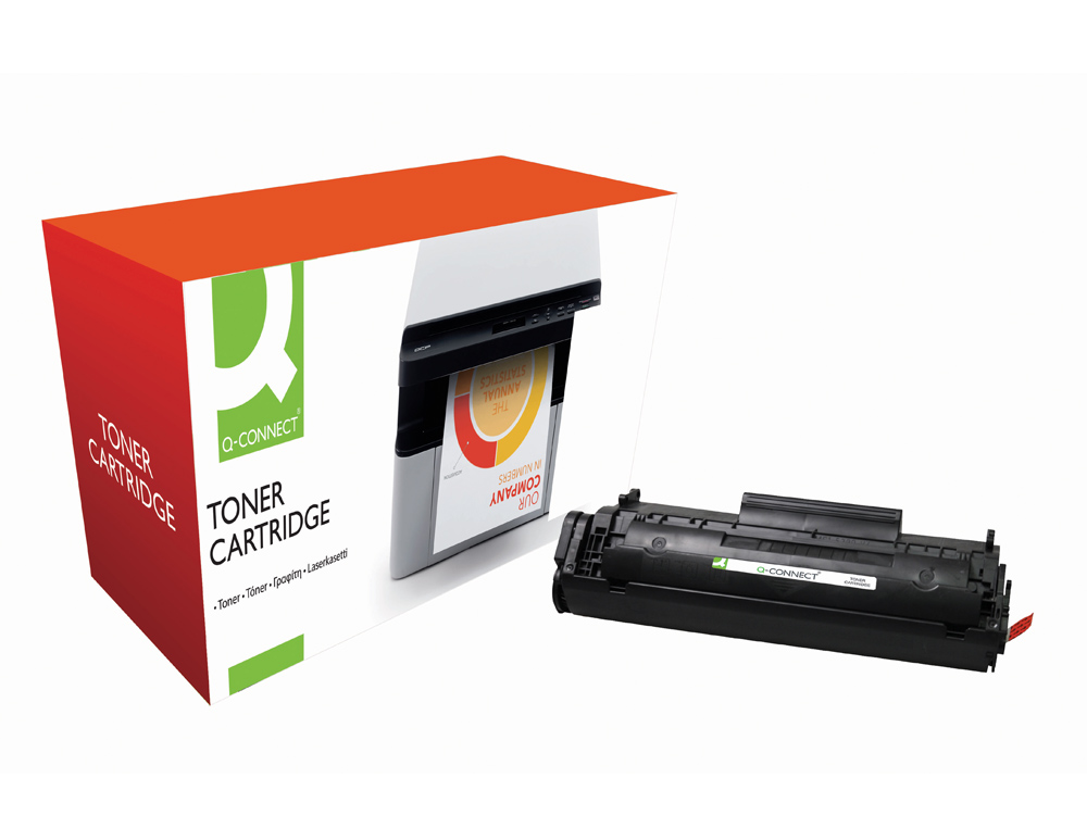 Toner q-connect compativel hp q2612a para laserjet 1010 -2.000pag ( Imagem 2 de 2 ) - Preview