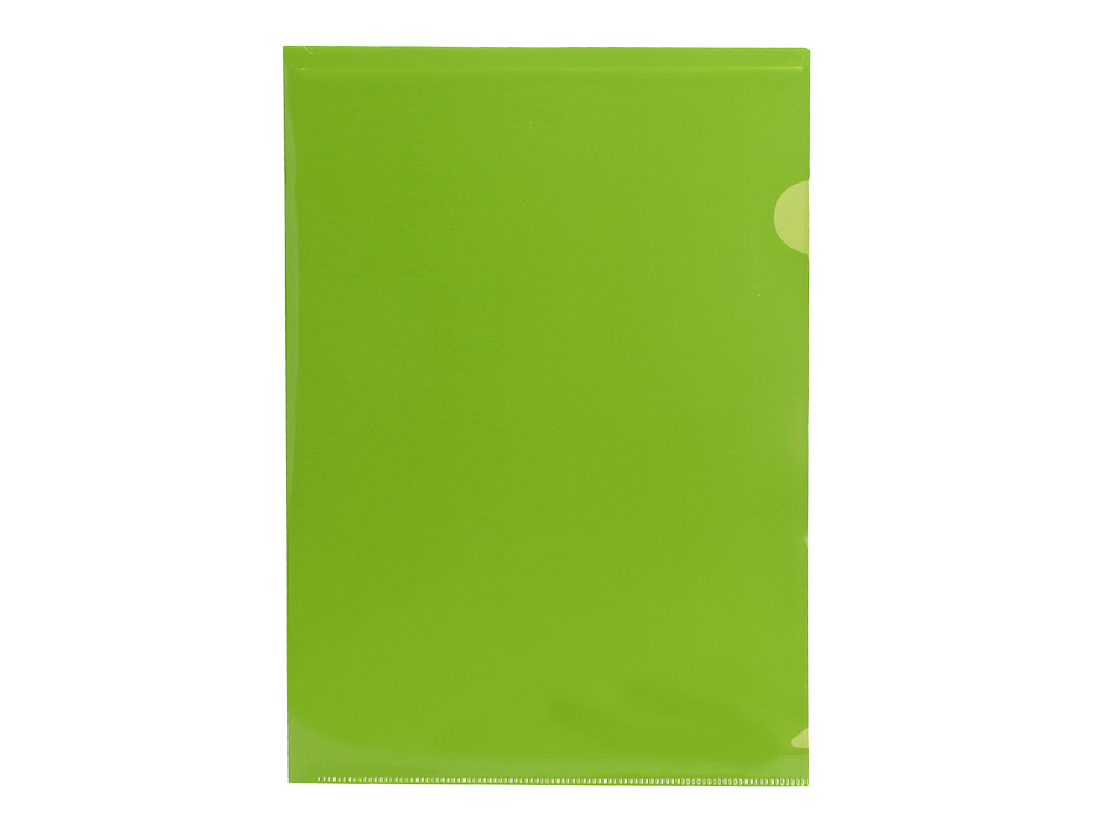 Bolsa Dossier com separador A4 Liderpapel - Verde Translúcido. 10 unidades ( Imagem 2 de 6 ) - Preview