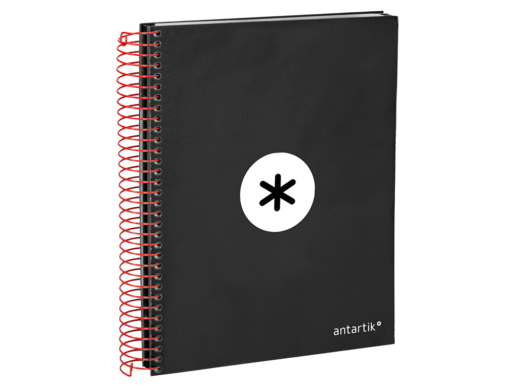 Caderno espiral liderpapel din a5 antartik capa forrada 120 f 100 gr pautado 5 mm 5 bandas cor preto ( Imagem 5 de 11 ) - Preview