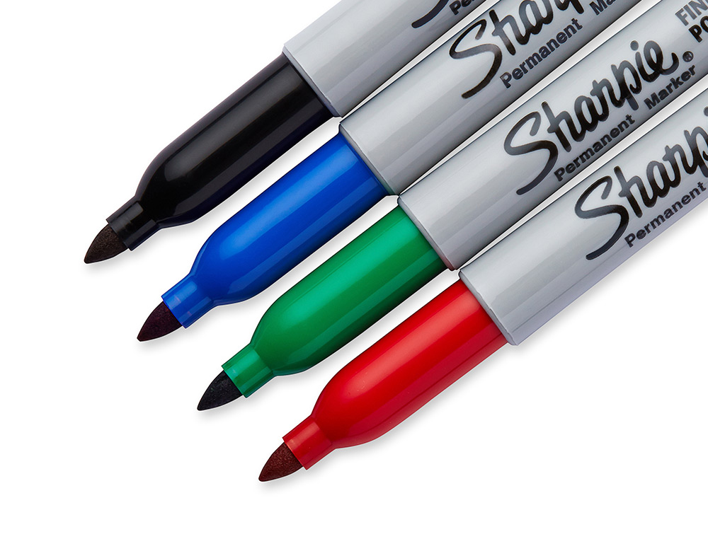 Marcadores Sharpie Fine - conjunto com 4 (Az/pt/vm/vd) ( Imagem 3 de 6 ) - Preview