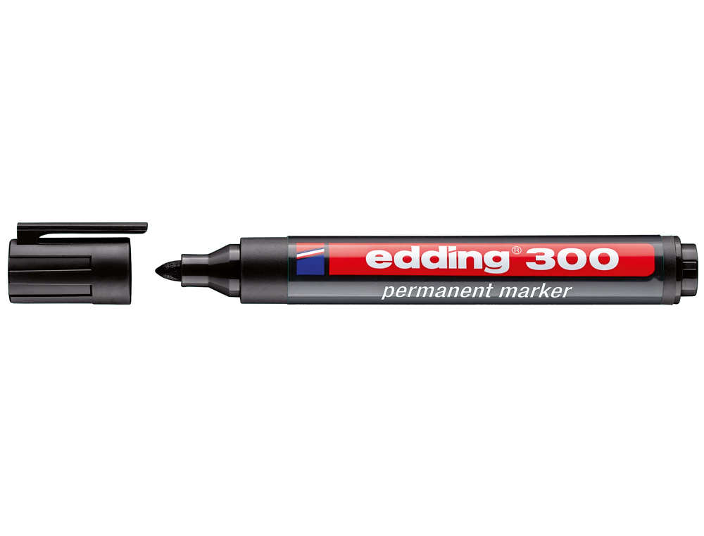 Marcador Permanente Edding 300 Preto ( Imagem 2 de 6 ) - Preview