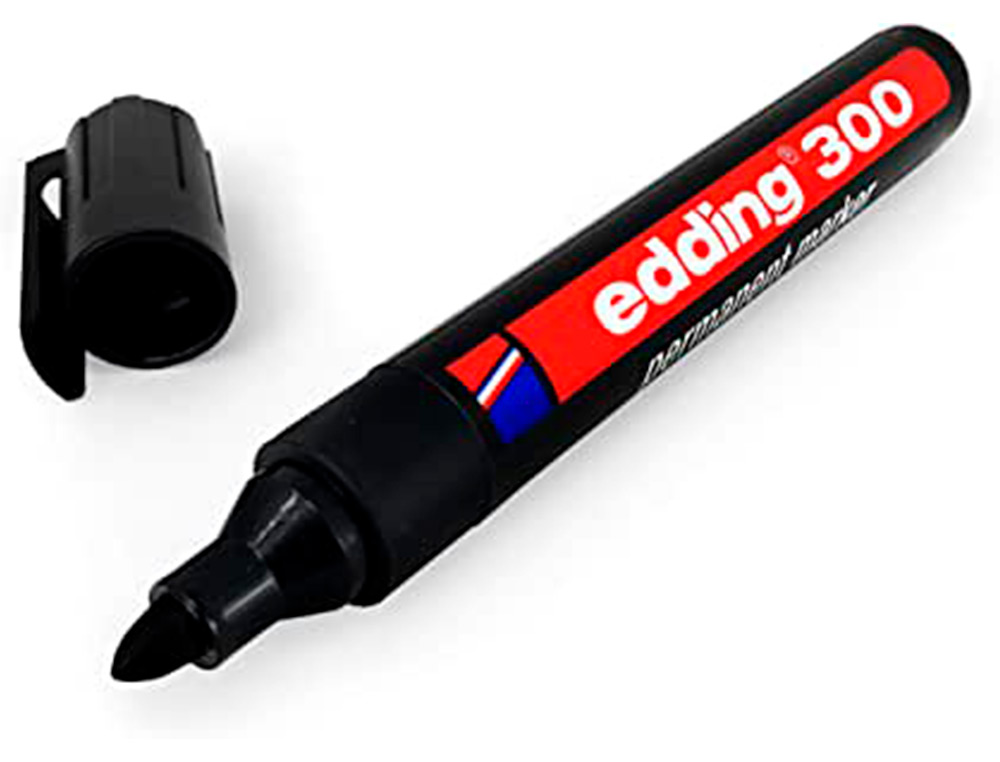 Marcador Permanente Edding 300 Preto ( Imagem 3 de 6 ) - Preview