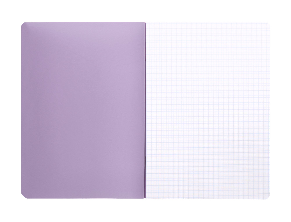 Caderno agrafado liderpapel 360 capa de plastico din a5 48 f 90 gr quadricula 5 mm com dupla margem cores pastel sort ( Imagem 4 de 9 ) - Preview