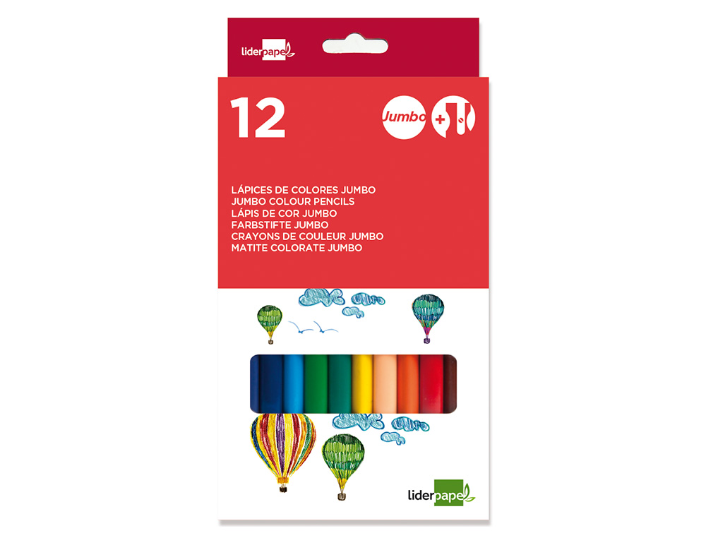 Lápis de Cores Jumbo Liderpapel 12 Unidades ( Imagem 2 de 15 ) - Preview