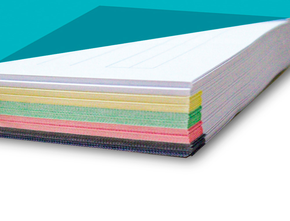 Recarga liderpapel din a4 120 f quadricula de 5 mm margem com bandas 5 cores papel de 70 gr ( Imagem 2 de 12 ) - Preview
