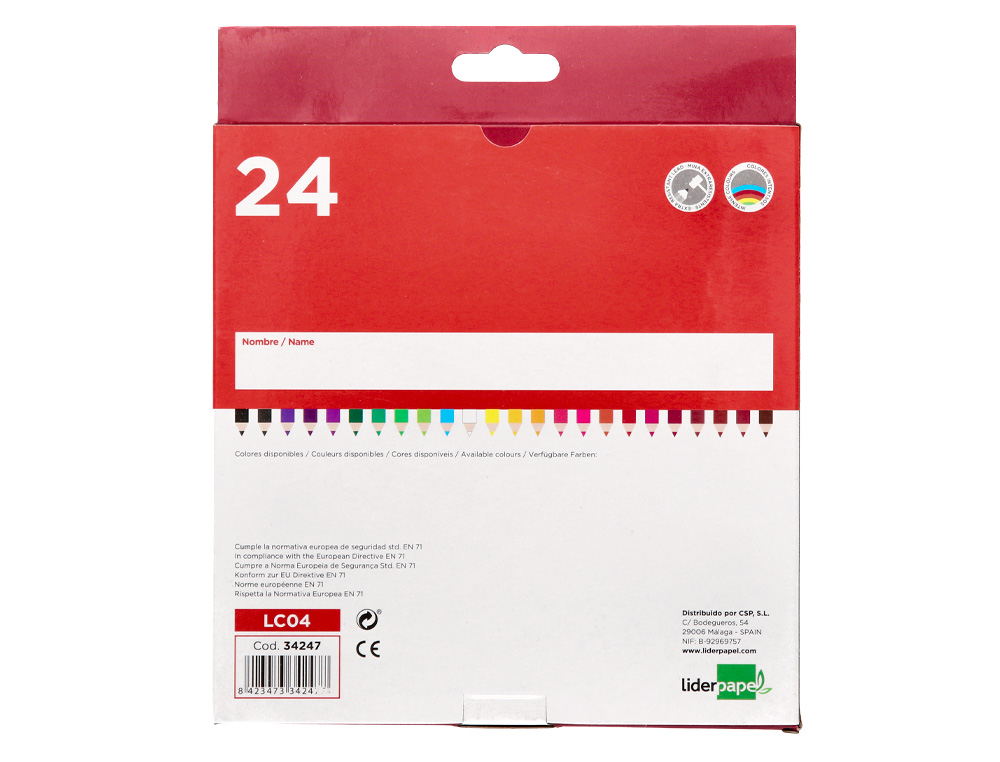 Lapis de cor liderpapel 24 unidades ( Imagem 3 de 6 ) - Preview