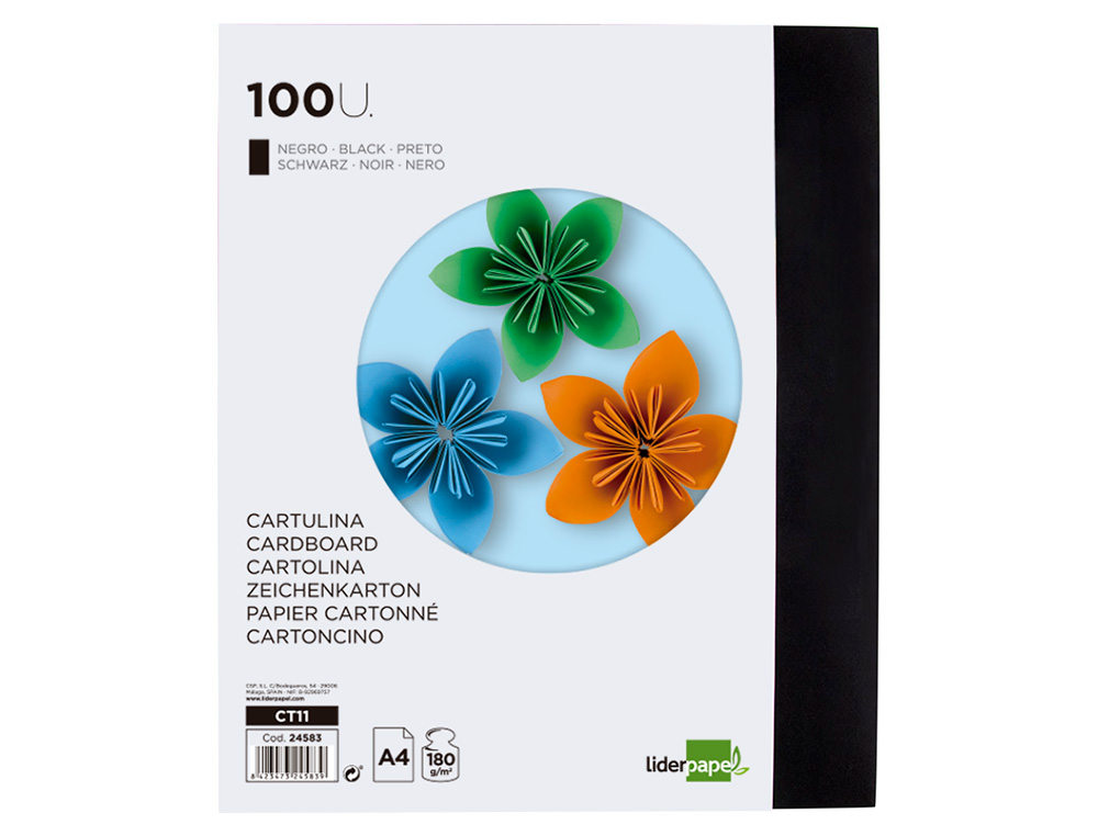 LIDERPAPEL - EMB. 100 FLS CARTOLINA PRT - CT11 ( Imagem 4 de 17 ) - Preview