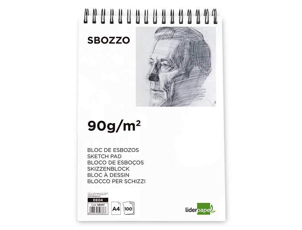 Bloco de esbocos liderpapel din a4 100 folhas 90 gr ( Imagem 2 de 16 ) - Preview