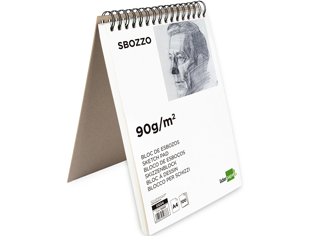 Bloco de esbocos liderpapel din a4 100 folhas 90 gr ( Imagem 5 de 16 ) - Preview