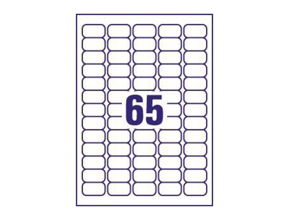 Etiquetas adesivas avery din a4 imprimiveis transparente 38,1x21,2 mm caixa de 25 folhas com 1625 etiquetas ( Imagem 4 de 10 ) - Preview