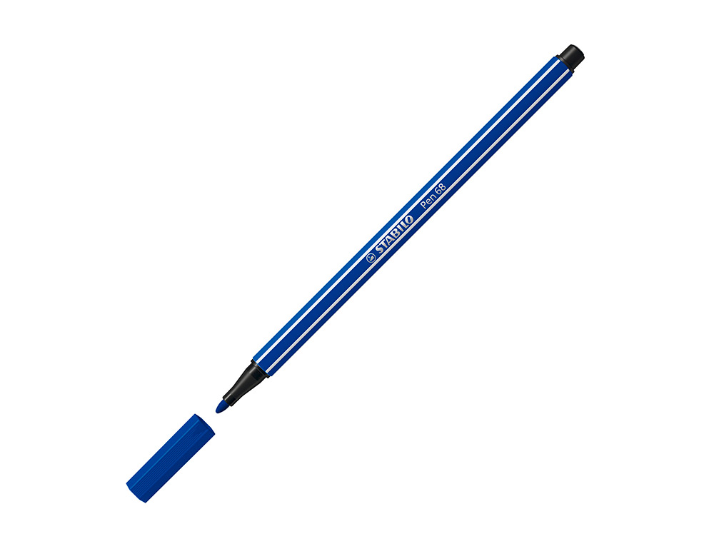 Marcador stabilo aguarelavel pen 68 azul marinho ultramar 1 mm (10 unidades) ( Imagem 3 de 9 ) - Preview