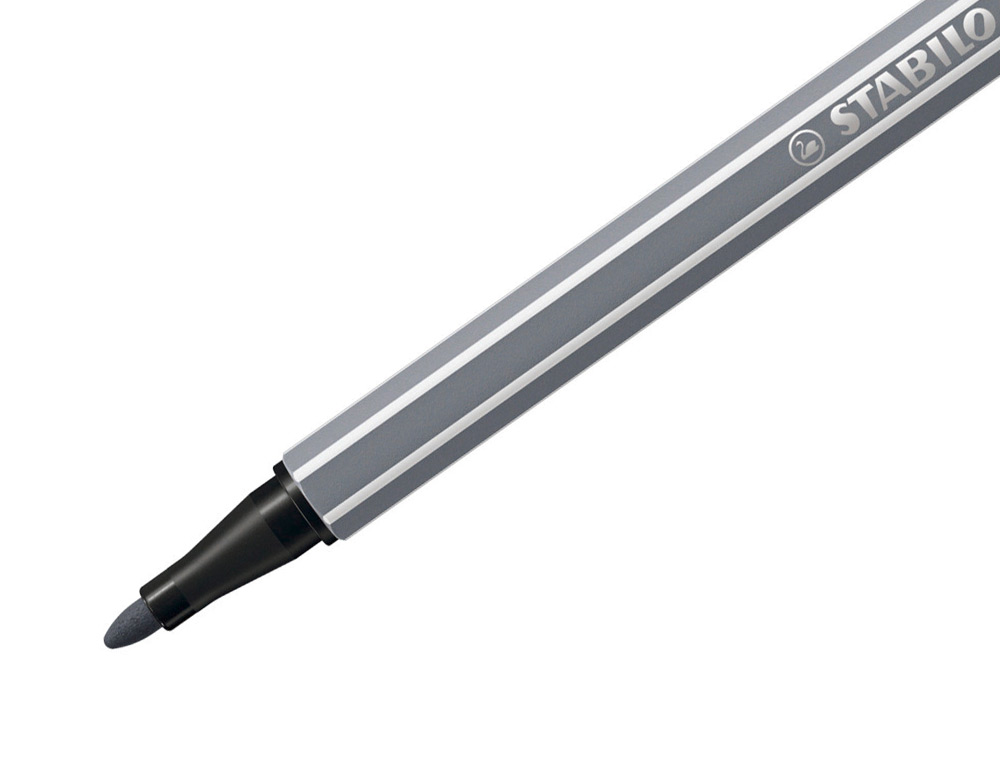 Marcador stabilo aguarelavel pen 68 cinza azulado medio 1 mm (10 unidades) ( Imagem 5 de 9 ) - Preview