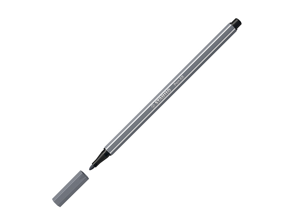 Marcador stabilo aguarelavel pen 68 cinza azulado medio 1 mm ( Imagem 3 de 9 ) - Preview