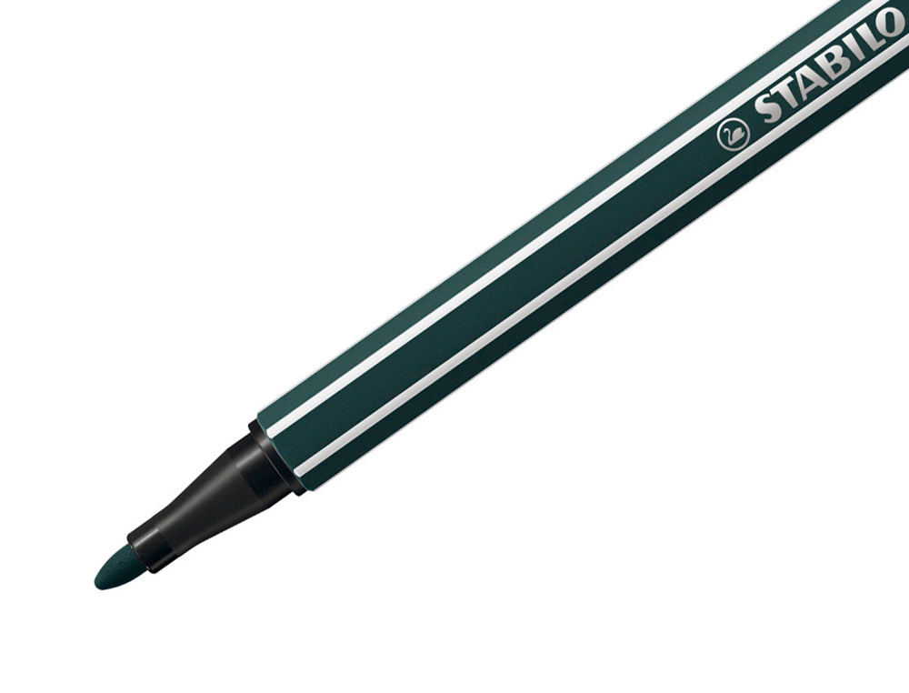 Marcador stabilo aguarelavel pen 68 verde terra 1 mm (10 unidades) ( Imagem 5 de 9 ) - Preview