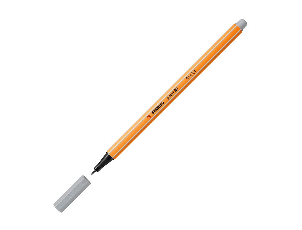 Marcador stabilo ponta de fibra point 88 cinza 0,4 mm (10 unidades) ( Imagem 3 de 9 ) - Preview