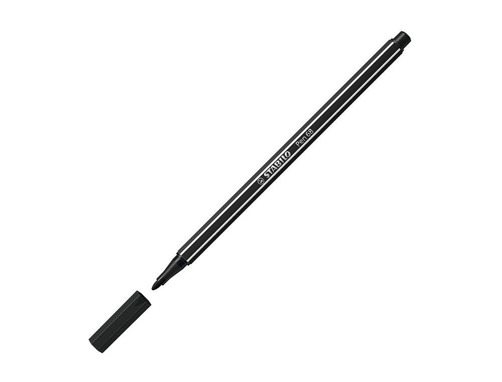 Marcador stabilo aguarelavel pen 68 preto 1 mm ( Imagem 4 de 15 ) - Preview