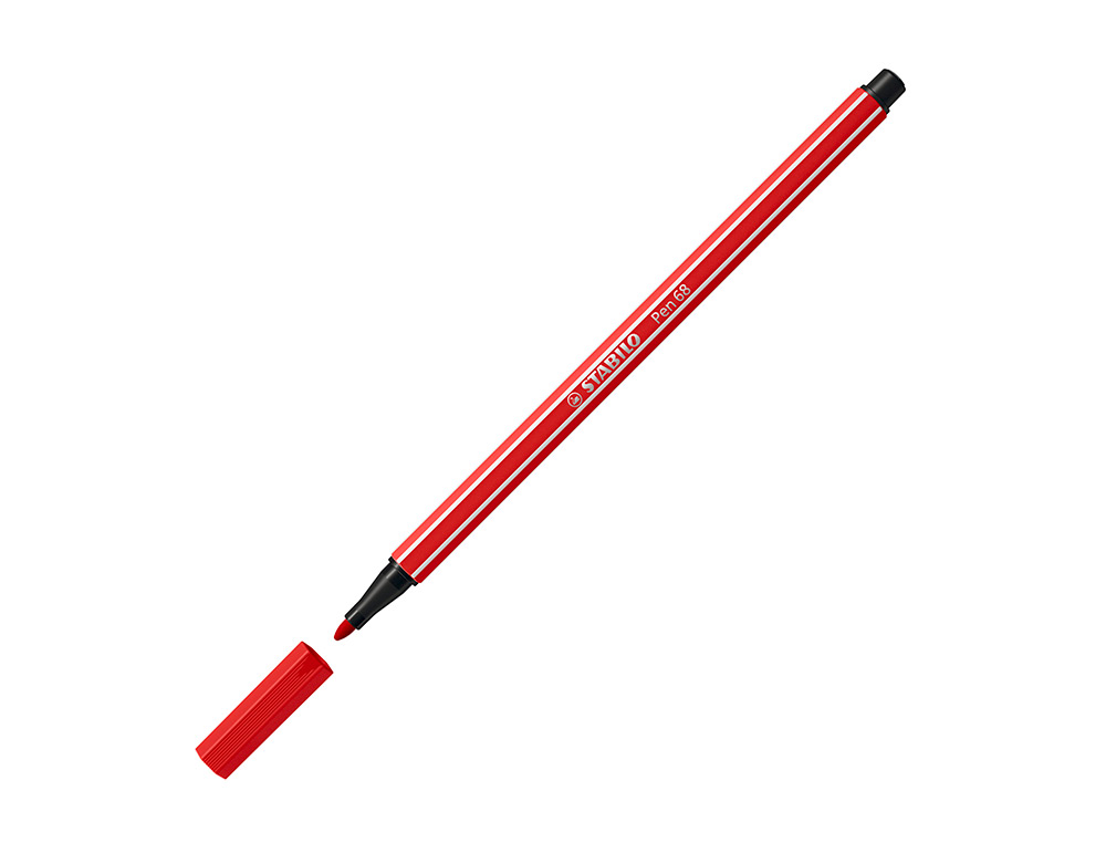 Marcador stabilo aguarelavel pen 68 vermelho carmim 1 mm ( Imagem 4 de 9 ) - Preview