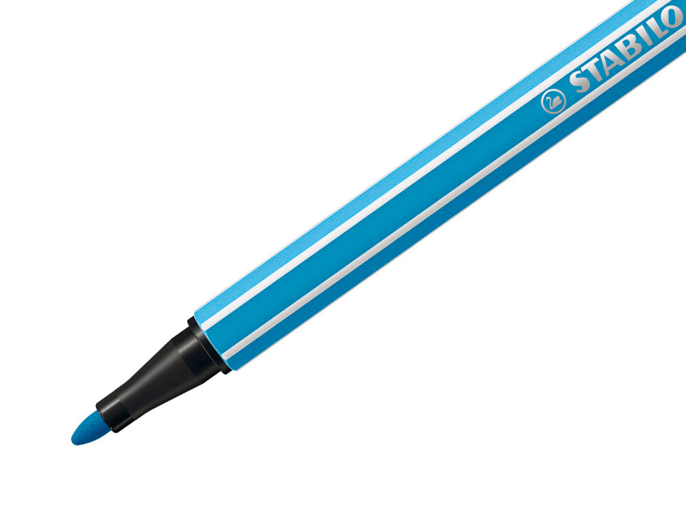 Marcador stabilo aguarelavel pen 68 azul celeste 1 mm ( Imagem 4 de 8 ) - Preview