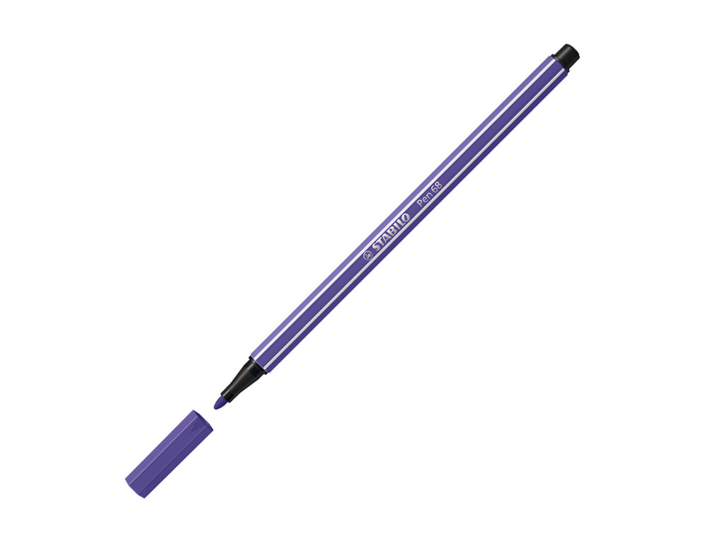 Marcador stabilo aguarelavel pen 68 violeta 1 mm (10 unidades) ( Imagem 3 de 9 ) - Preview