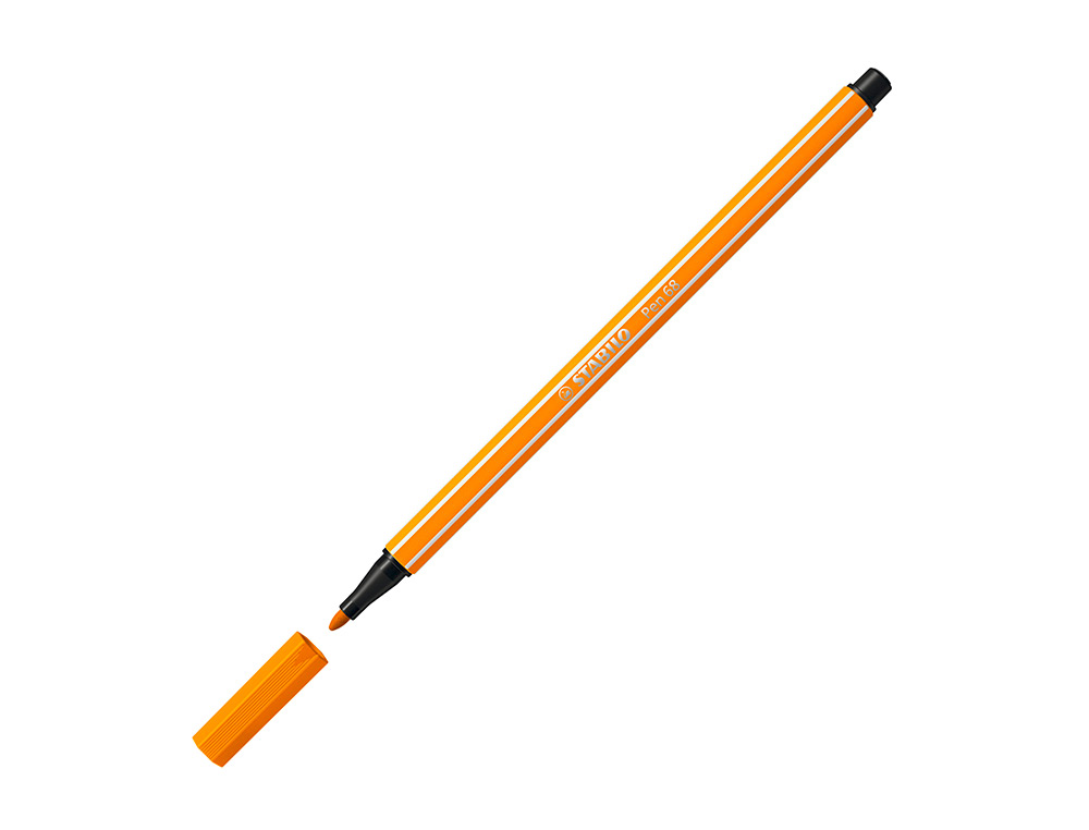 Marcador stabilo aguarelavel pen 68 laranja 1 mm (10 unidades) ( Imagem 3 de 9 ) - Preview